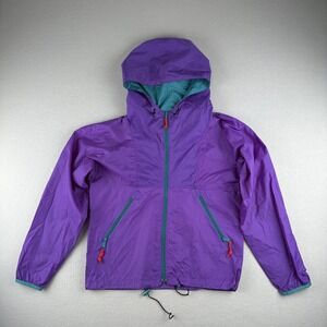 VTG Sierra Designs Anorak Windbreaker Rain Jacket Purple Teal Outdoors Size S